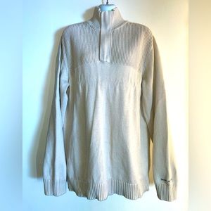 DKNY knit half zip sweater